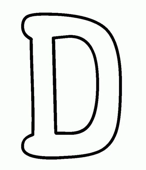 dibujos y colorear: letras C y D del abecedario