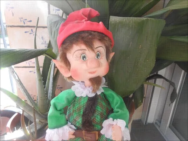 Modelado de cabeza para fofucha y duende de navidad - YouTube ...