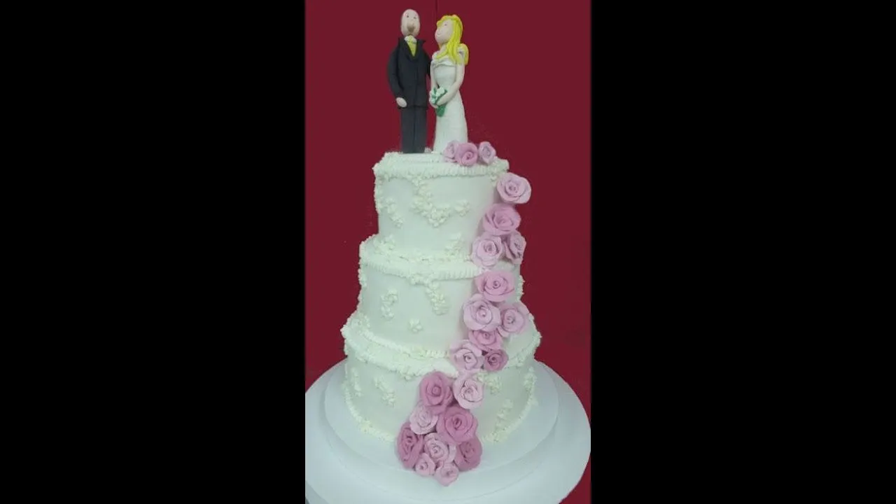 Cómo modelar figuras de novios de azúcar y hacer tarta, torta de ...