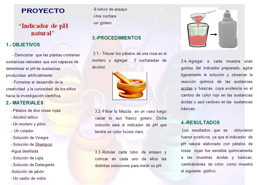 Modelo de tríptico para feria de ciencias