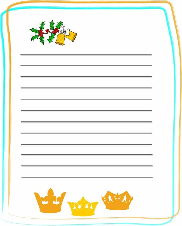 Modelos de cartas para Papá Noel y Reyes Magos para imprimir y ...