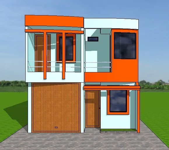 Fachadas y Casas: Casas con frentes de seis metros