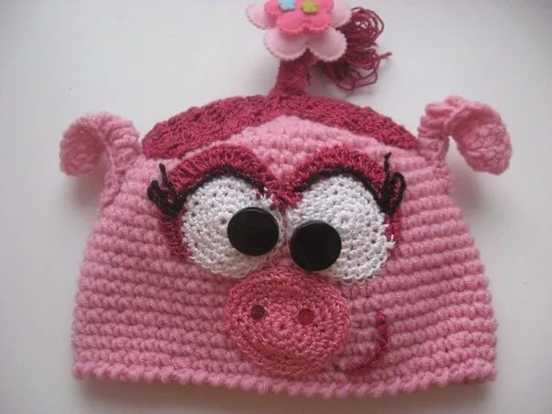 2 modelos de gorros divertidos tejidos al crochet | Crochet y Dos ...