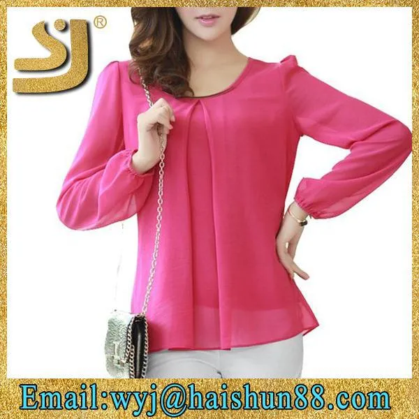 Nuevos modelos de moda blusas de gasa 2015, blusas de gasa de la ...