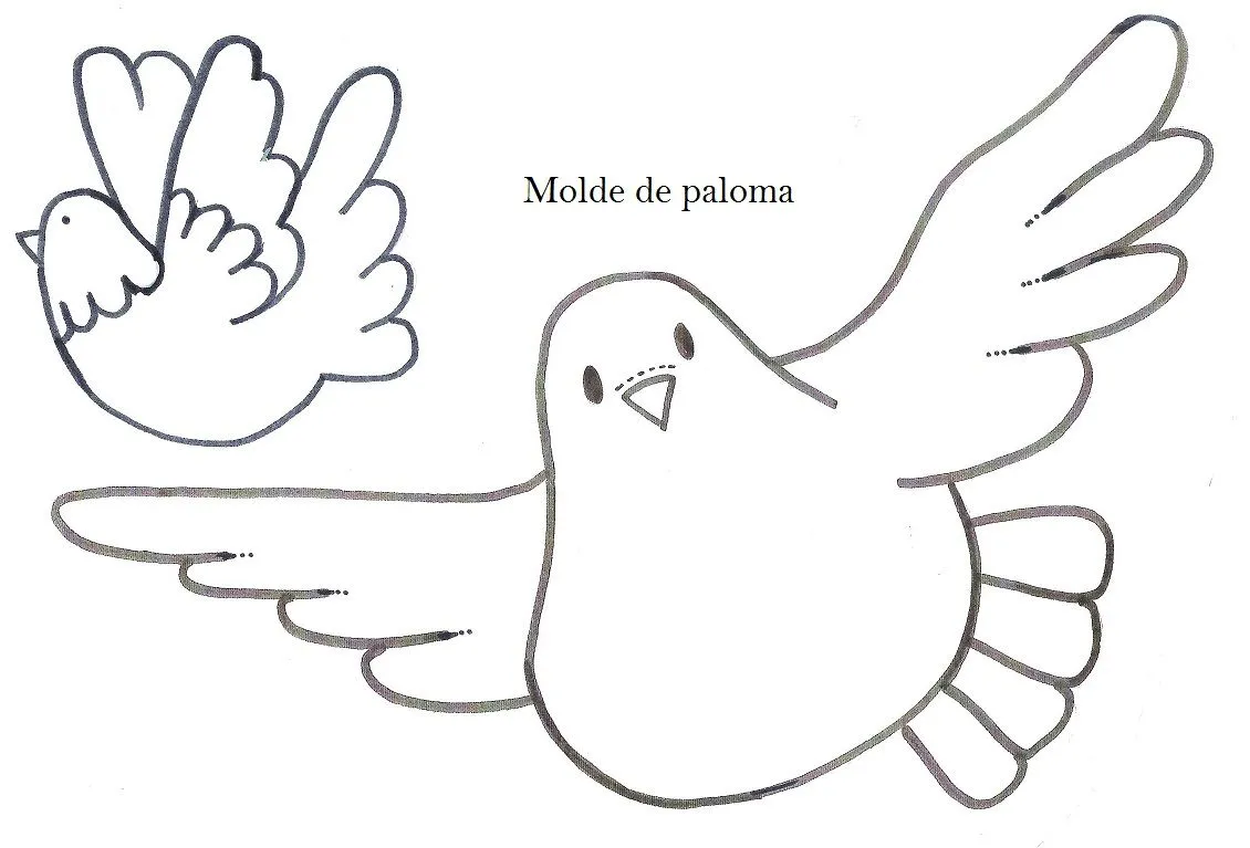 Modelos de palomas para pintar - Imagui