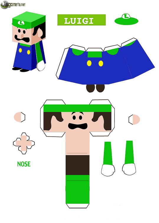 Modelos para hacer tus personajes de Mario Bros en papel! | Rincón ...