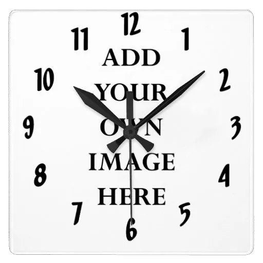 modifique su reloj de los números para requisitos de Zazzle.