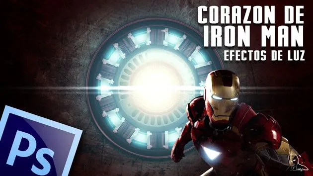Efectos de luz en el corazon de iron man con Photoshop by ...