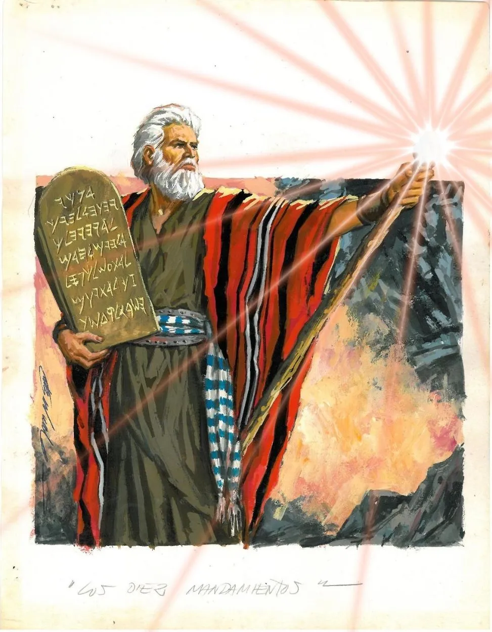 Moisés (Moses) en Los diez mandamientos / The ten commandments por Antonio  Bernal , in Vicente B.'s BERNAL , ANTONIO : JOYAS LITERARIAS O ASÍ Comic  Art Gallery Room