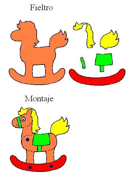 Molde animales fieltro - Imagui