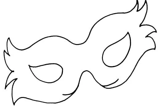 Molde para hacer antifaz - Imagui