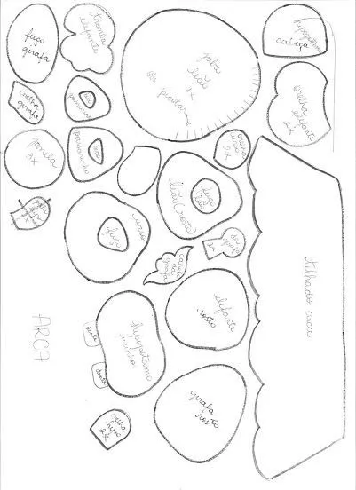 molde arca de Noe | placas | Pinterest