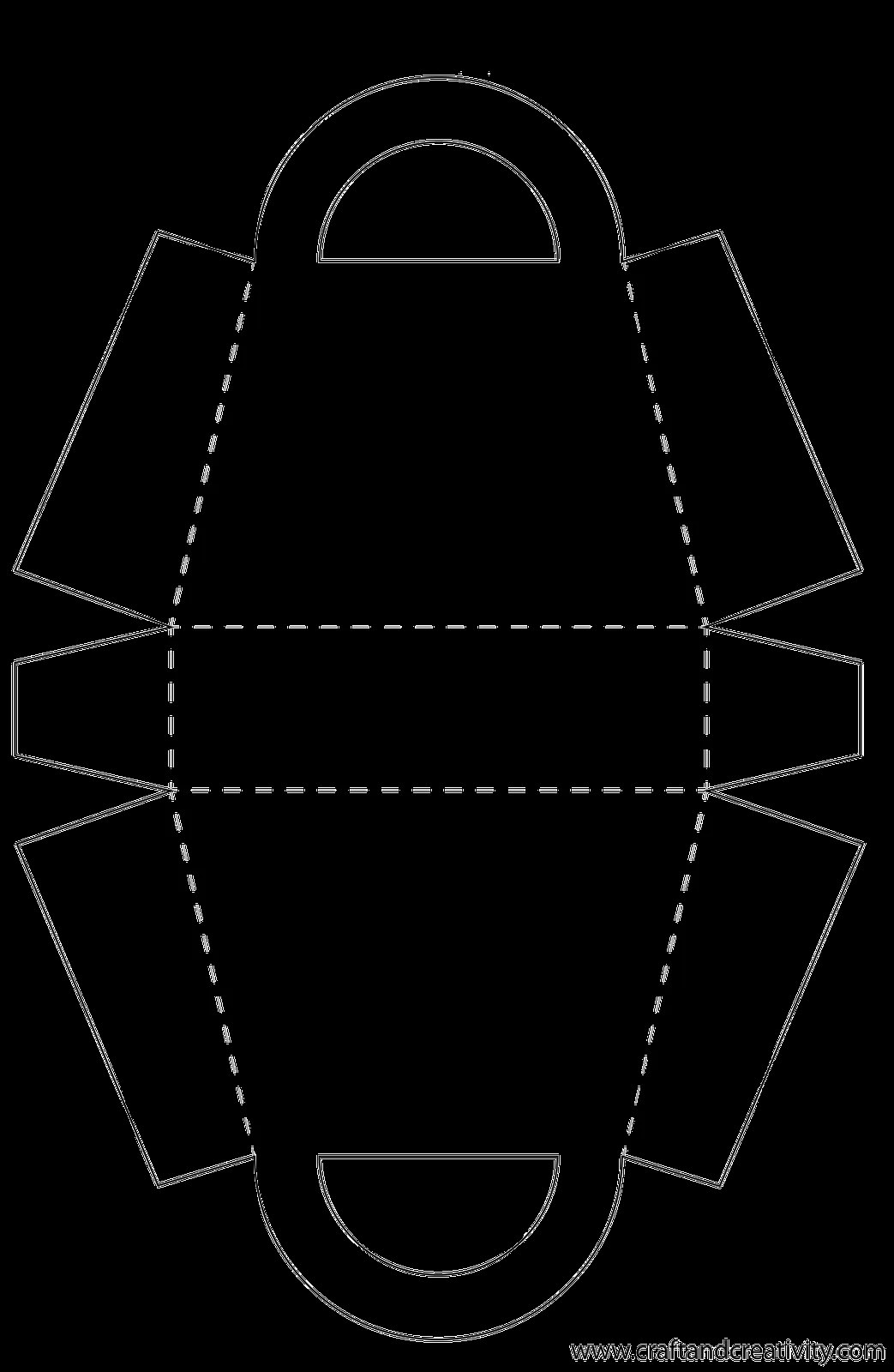 Molde de bolsa de papel - Imagui