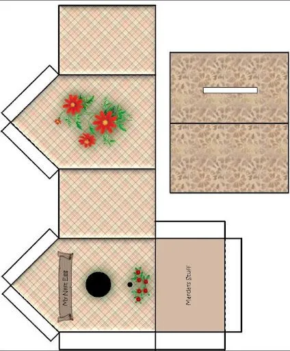 Molde de casita de papel - Imagui