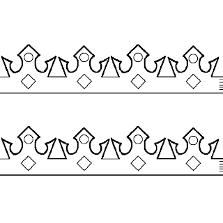 Molde para corona de rey - Imagui