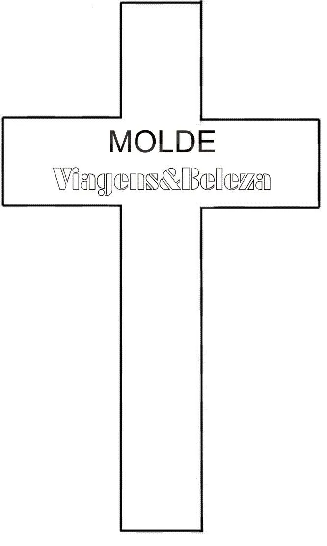 Molde de cruz - Imagui