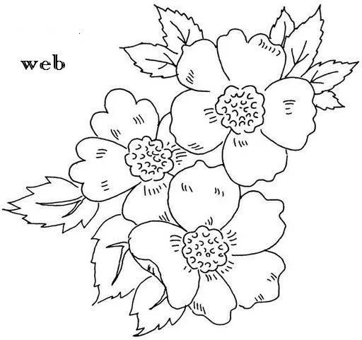 Molde de flores para pintar en tela - Imagui