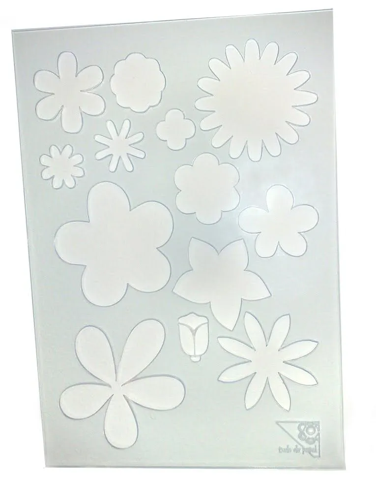 molde flores para scrap