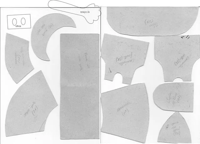 Molde de fofucho - Imagui