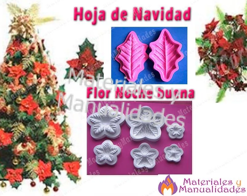 MOLDE PARA FOMI HOJA DE NAVIDAD MANUALIDAD FOAMY GOMA EVA, MATERIALES PARA  MANUALIDADES EN MASA FLEXIBLE FOAMY GOMA EVA PASTILLAJE Y DECORACIÓN DE  TORTAS