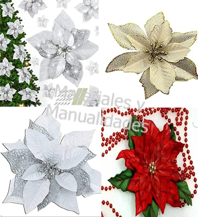 MOLDE GOMA EVA PARA FLORES ARTIFICIALES NAVIDAD, MATERIALES PARA  MANUALIDADES EN MASA FLEXIBLE FOAMY GOMA EVA PASTILLAJE Y DECORACIÓN DE  TORTAS