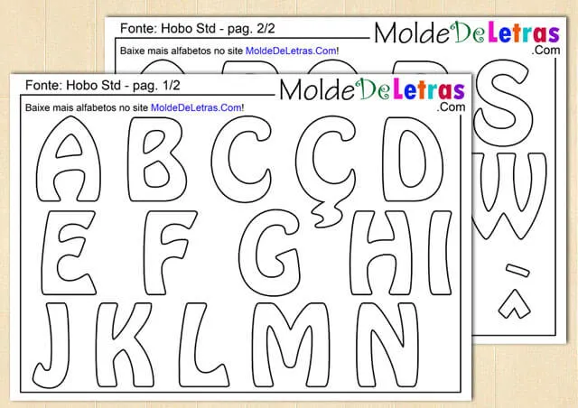 Molde de Letras Hobo Std - Blog Molde de Letras