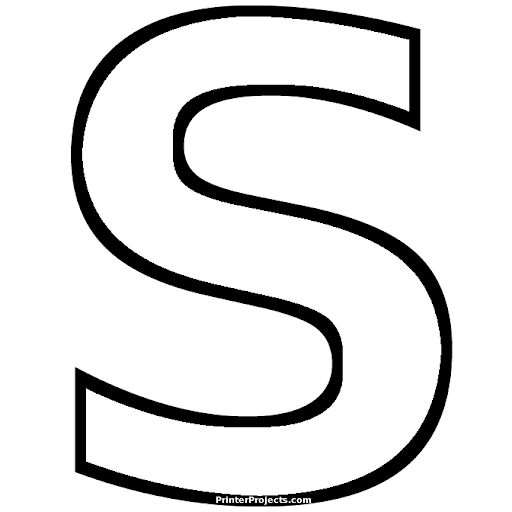 Molde de letras s - Imagui