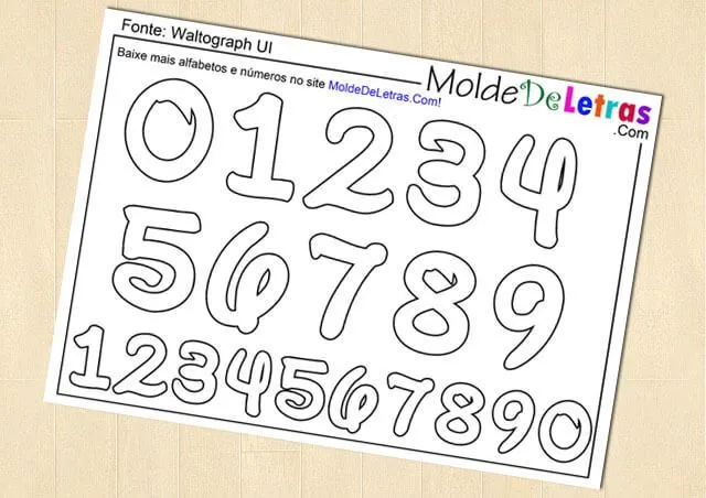 Moldes letras y numeros - Imagui