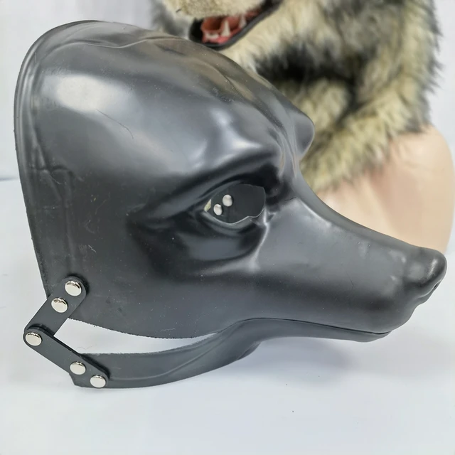 Molde de máscara en blanco de boca móvil de animal DIY, conjunto de moldes  de lobo hecho a mano, haga su propia máscara de Halloween - AliExpress