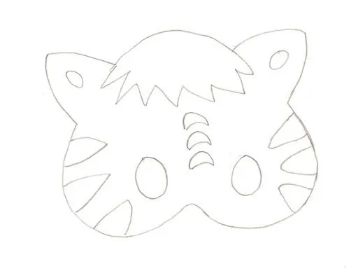 Molde de tigre en foami - Imagui