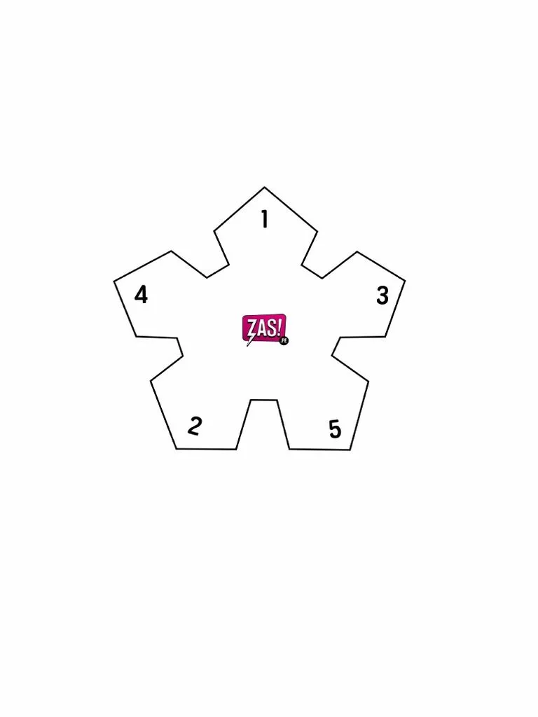 Molde para Moño de 5 Puntas | PDF