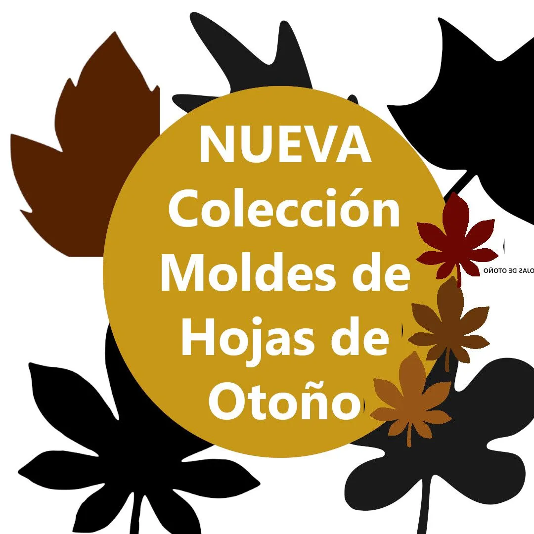 Molde PDF de Hojas para Decoración de Otoño | Tienda Online Ponquis