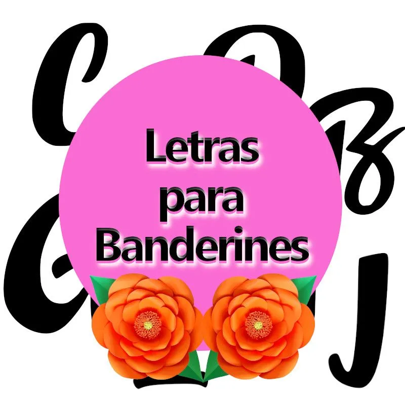 Molde PDF de Letras para Banderines | Tienda Online Ponquis