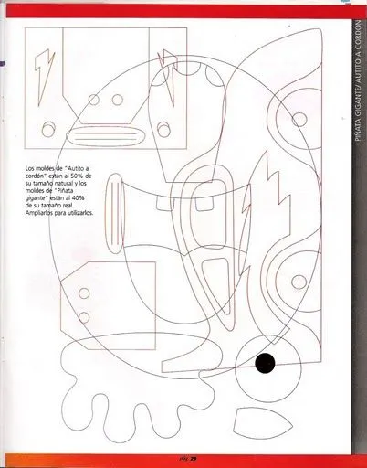 Molde de cars para piñata - Imagui