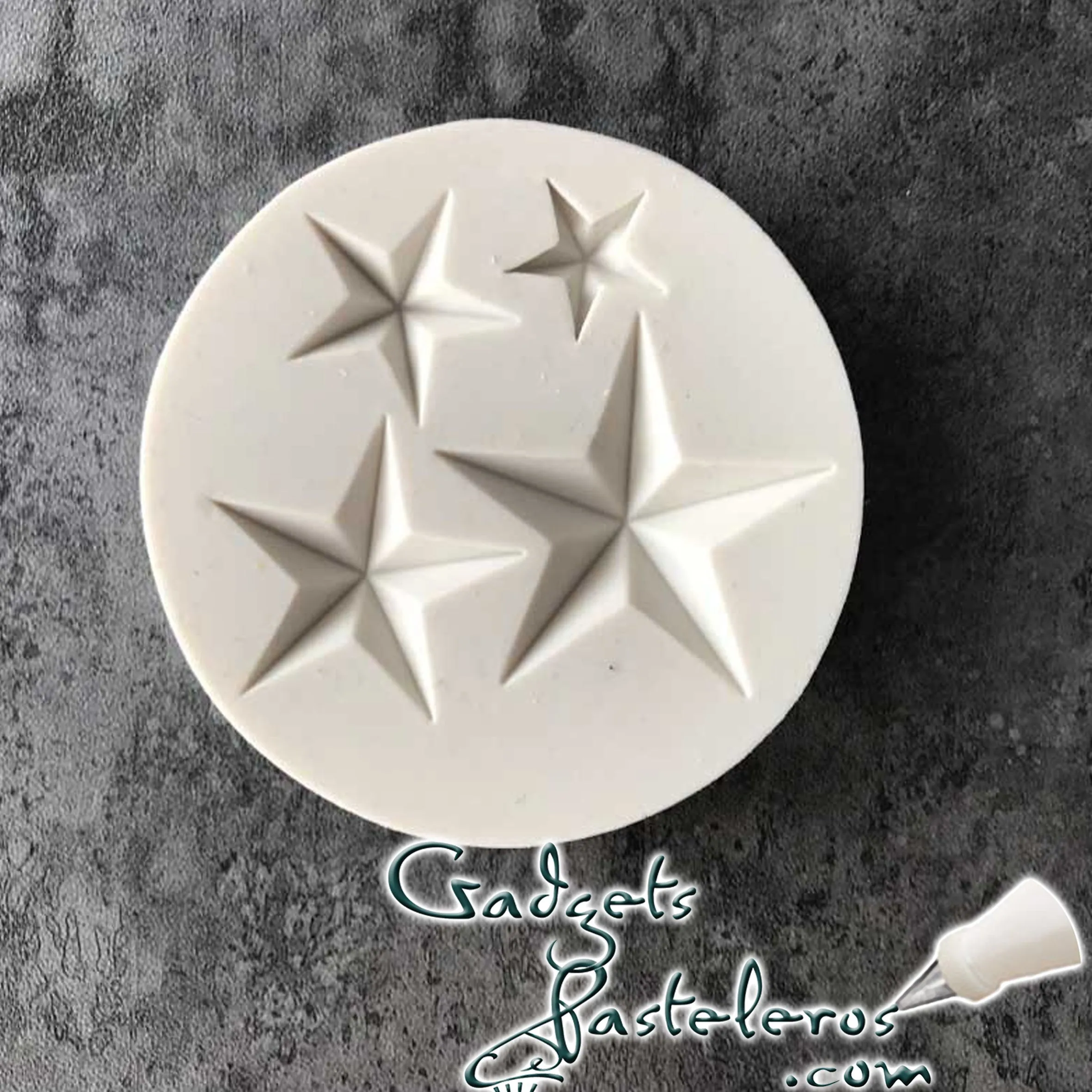 Molde Silicona Estrellas 5 puntas - Gadgets pasteleros