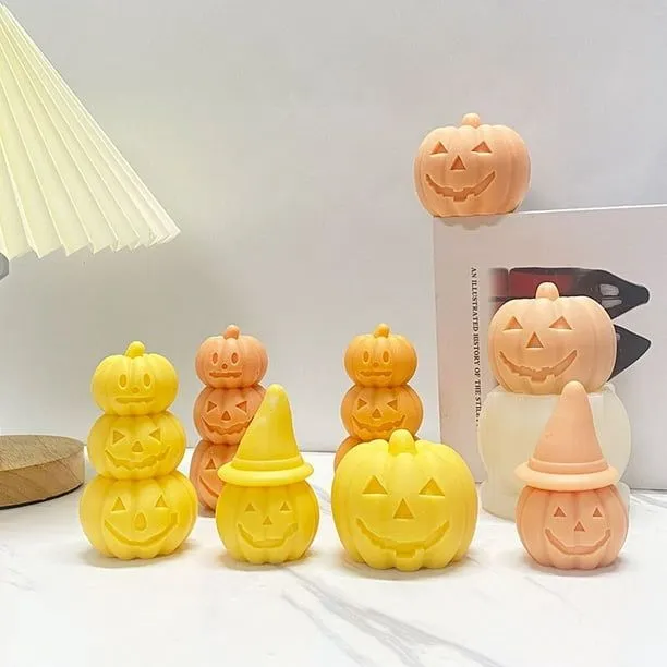 Molde de silicona para velas de Halloween, moldes con formas de calabaza 3D  para velas, jabón, Choco Casa de los Tesoros | Bodega Aurrera en línea