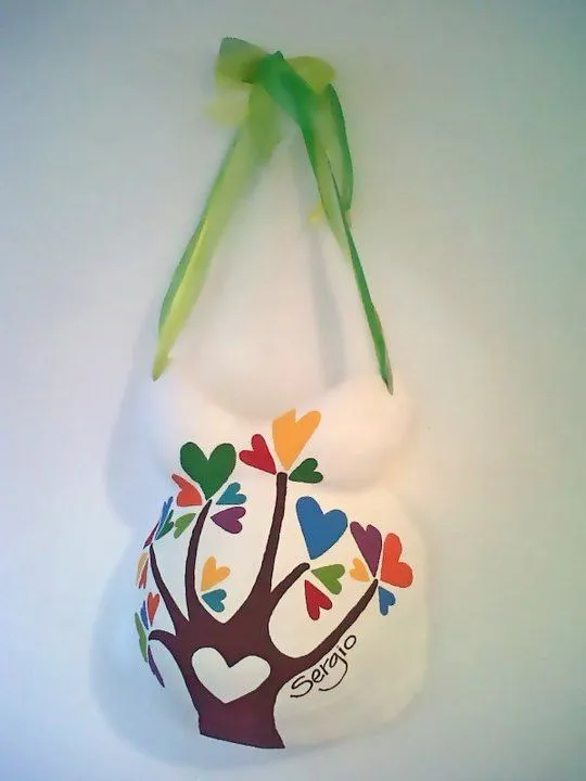 Molde de yeso panza embarazada | barrigas decoradas embarazada ...