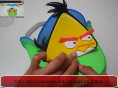 Moldes de Angry Birds en foami - Imagui