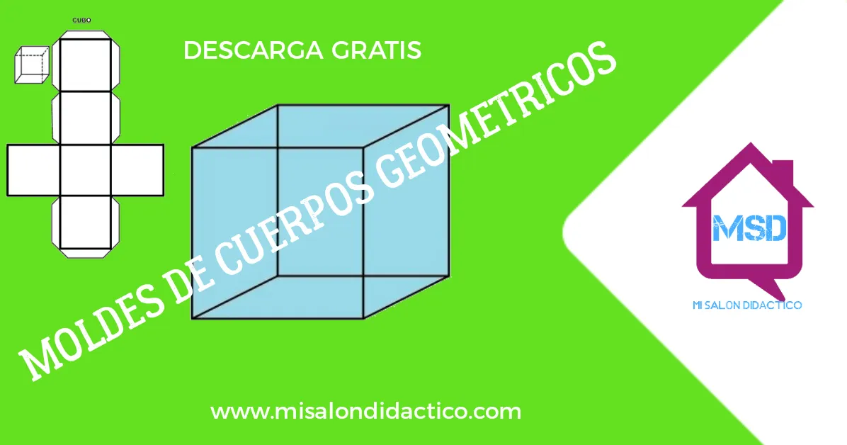 MOLDES PARA ARMAR CUERPOS GEOMETRICOS | MATERIAL DIDÁCTICO PRIMARIA