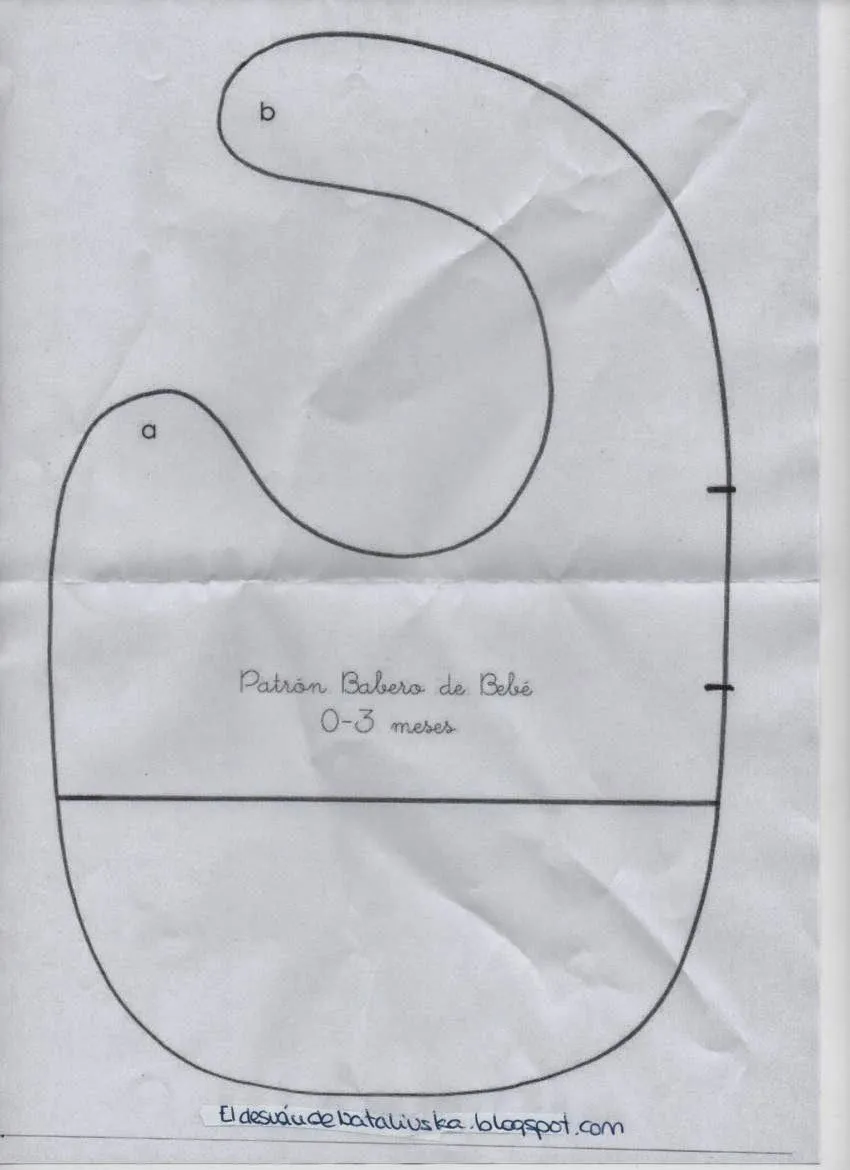 Moldes de baberos, Patrón babero, Baberos