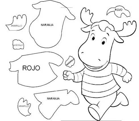 Moldes dos Backyardigans | Painel Criativo