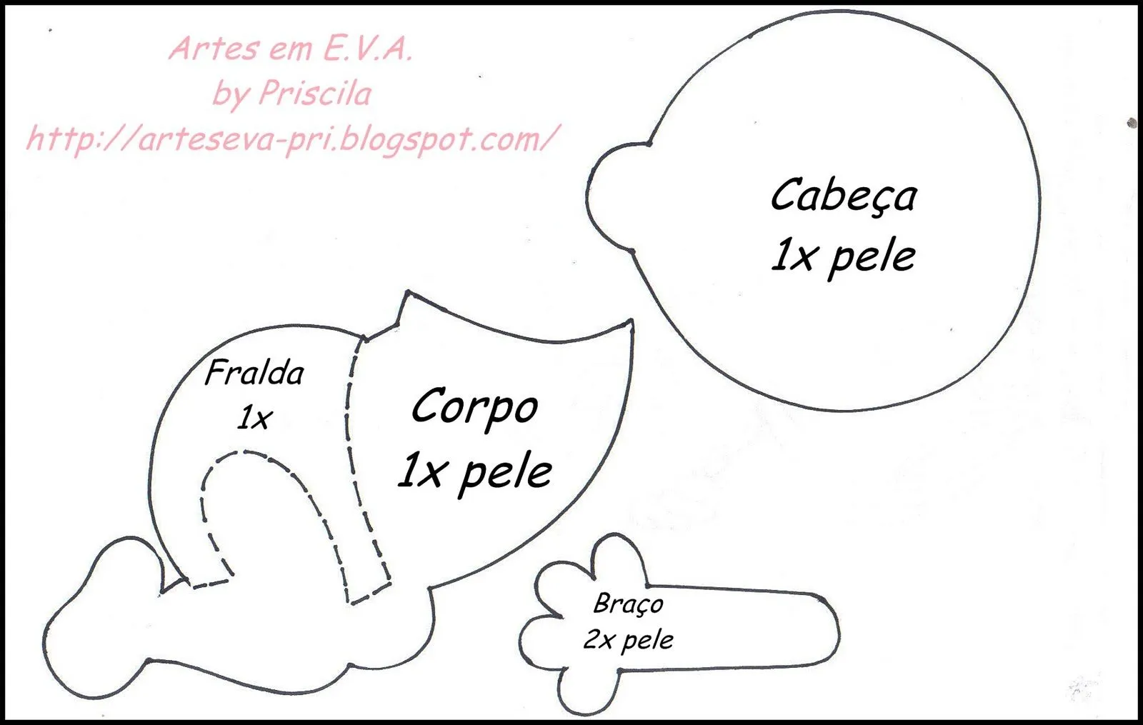 Moldes de bebé - Imagui