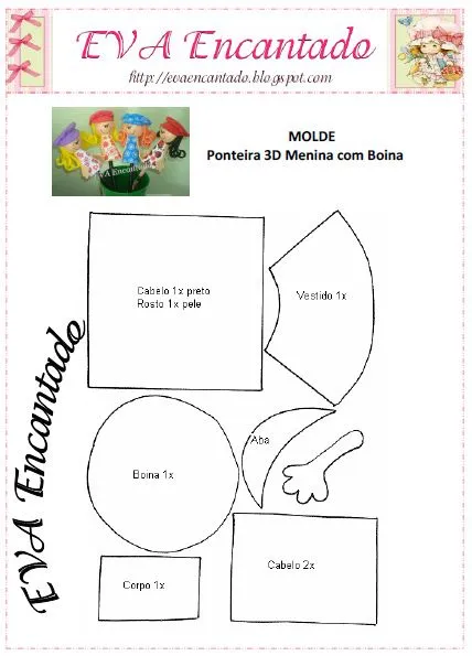 Moldes de boinas para bebés - Imagui