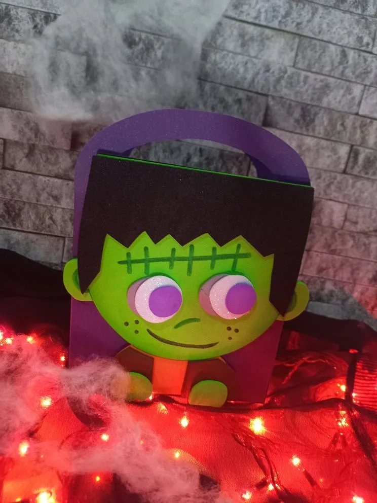 Moldes para realizar Cajita Dulcero de Frank para Halloween – Galería Ponquis