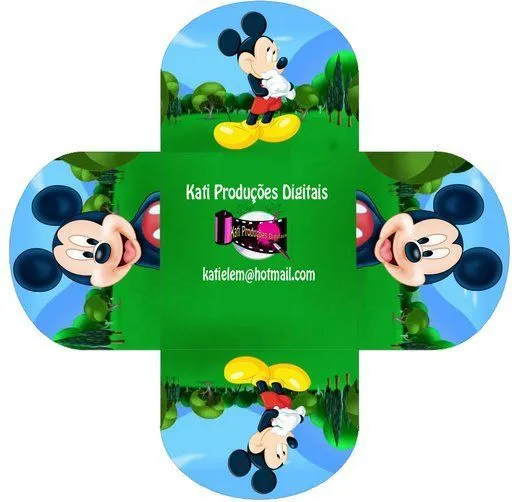 Moldes de cajitas de Mickey Mouse - Imagui