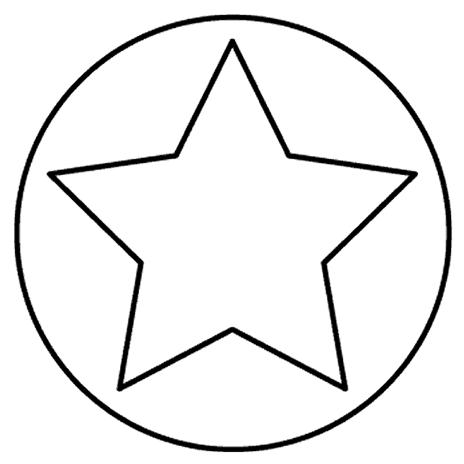 Molde de una estrella grande para imprimir - Imagui