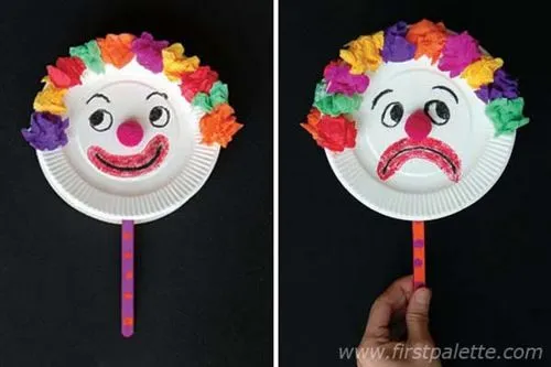 Moldes con cara de payaso - Imagui