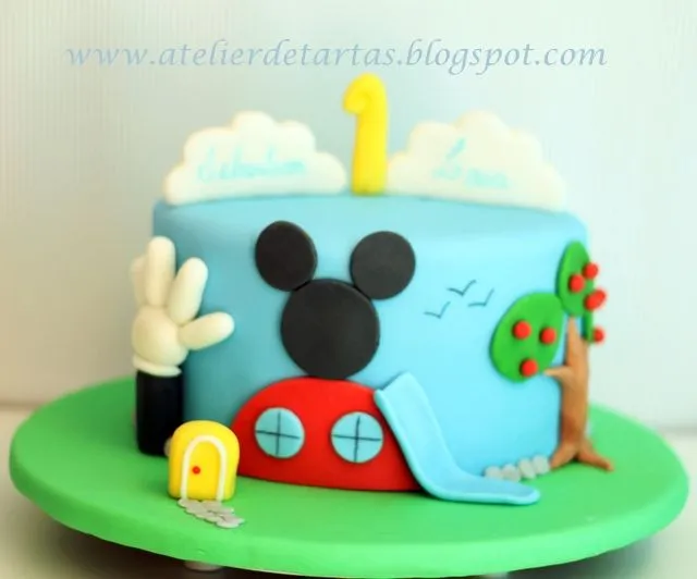 Pasteles de fondant la casa de Mickey - Imagui