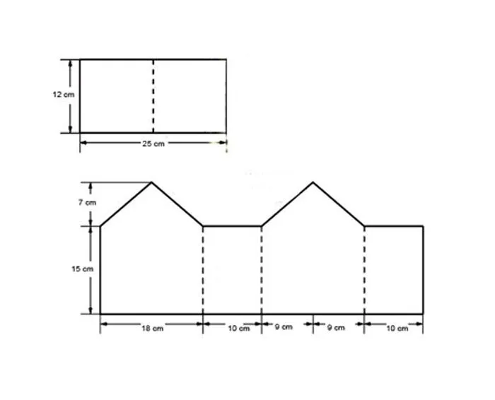 Moldes de casas de papel para imprimir - Imagui