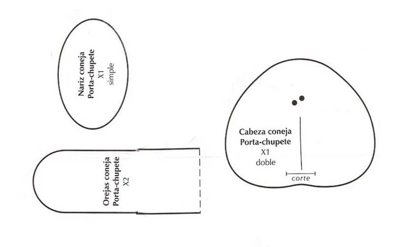 Moldes de chupete grande para imprimir - Imagui